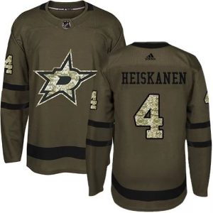 Kinder Dallas Stars Eishockey Trikot Miro Heiskanen 4 Camo Grün Authentic